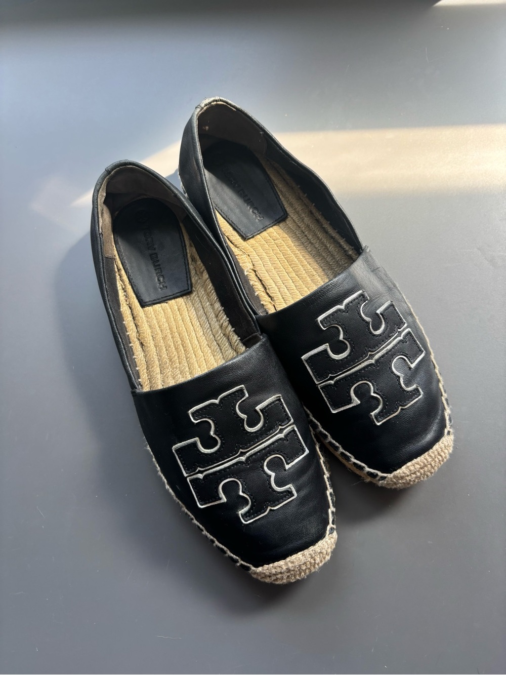 Tory Burch Leather Espadrilles- 8